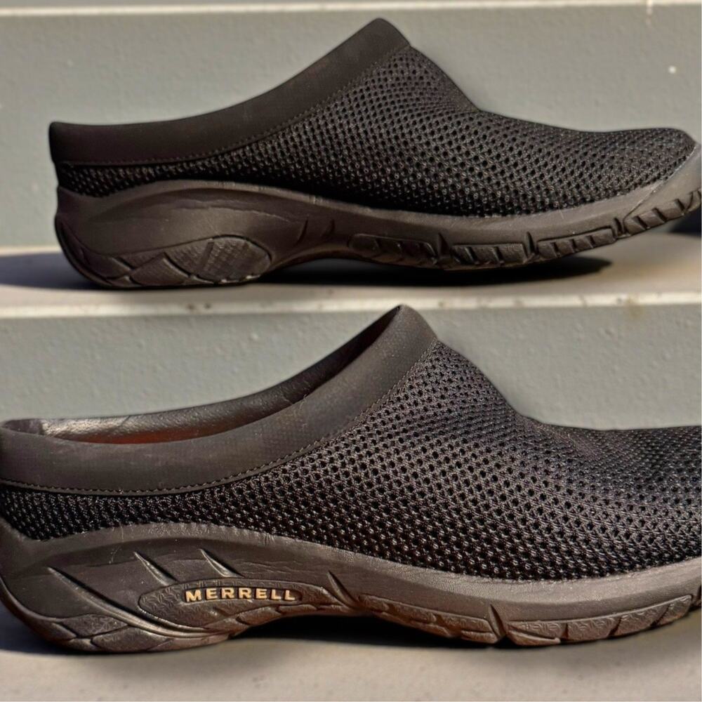 Women's Size 10 MERRELL Encore Breeze 3 Black Mesh Mule Clogs No Signs Of Wear